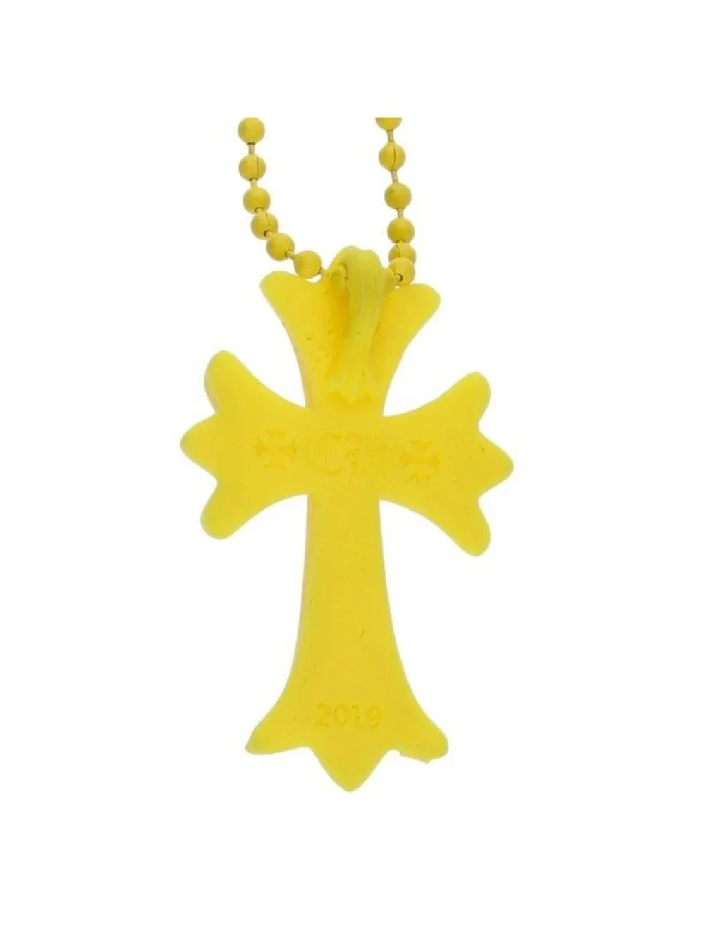 Chrome Hearts Rubber CH Crs Sml Small CH Cross Silicone Necklace